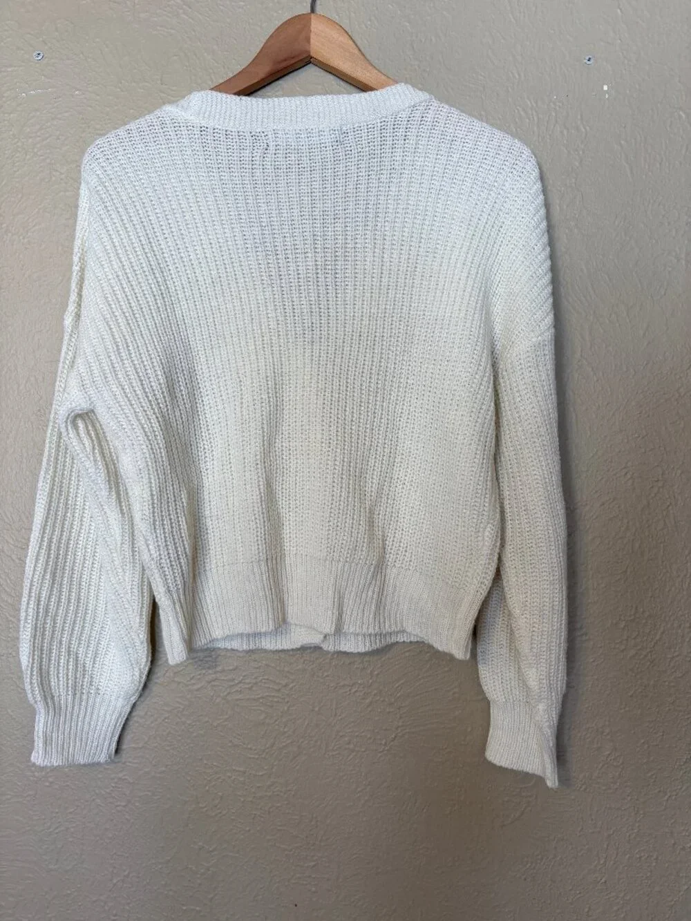 Vero Moda White Knit Cardigan, Size S - Picture 5 of 7
